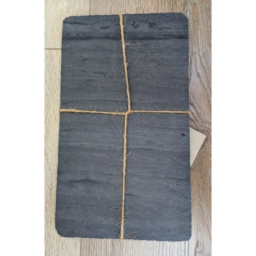 NEW Brooklyn Slate Co. Charcuterie Cheese Board Rustic Stone Gray USA 12